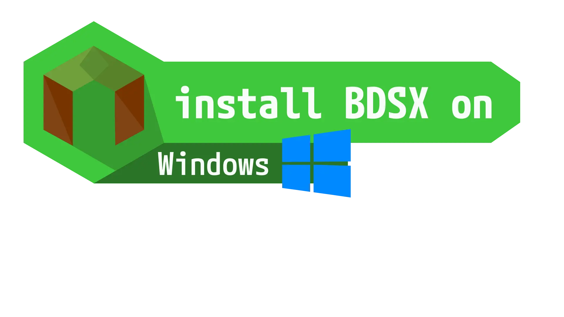 How to install BDSX server software on Windows 10 and above